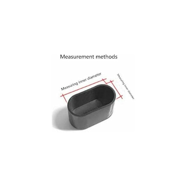 Stolsbensskydd, Ovala Silikonmöbelfötter Skydd Bordsskydd Golvskydd mot Repor, 8-24 st - Transparent/24 st 15X30 mm