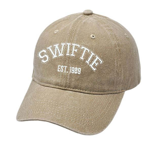 Taylor Swift cap 1989 broderhatt Retro bomullsmössa Unisex fra fans Khaki