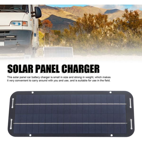6W 18V Fleksibelt Solcellepanel Lader Oppladbar Bærbar Solcellepanel Billader med Kontroller, DUBUNS