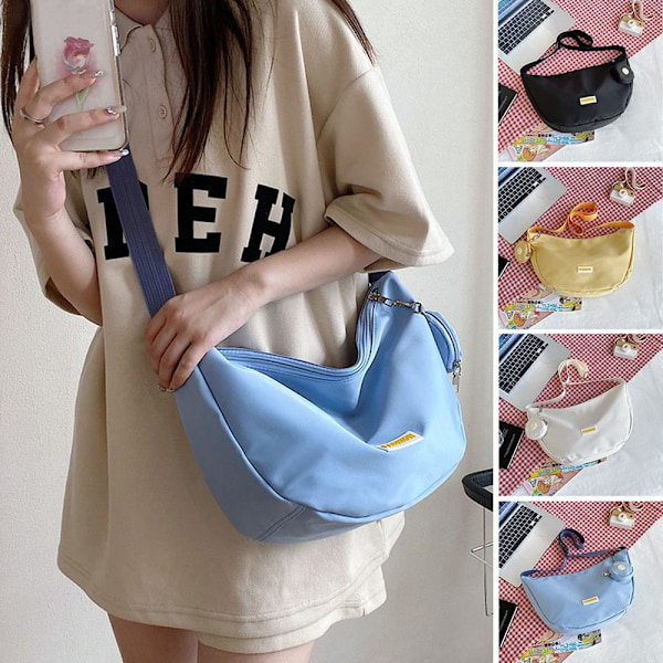 Crossbody-väska för dam, axelväska, kompakt design blue