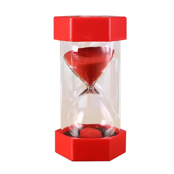 Timeglas Timer Sandur Glas Timer Gadget Boutique Samlerobjekt Legetøj Stort Timeglas red 60Minutes