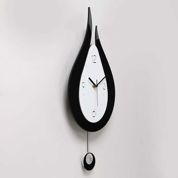Tysta Väggklockor Vattendroppar Svingande Väggklocka Modern Design Nordisk Stil Vardagsrum Väggklockor Mode Kreativ Sovrum Väggklocka