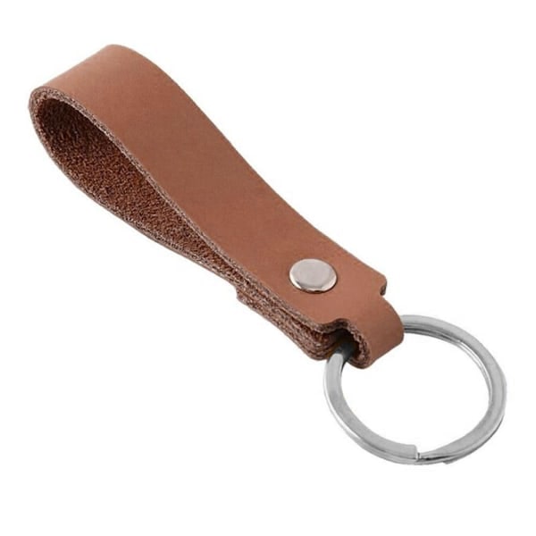 Lädernyckelring - Olika färger - Brown