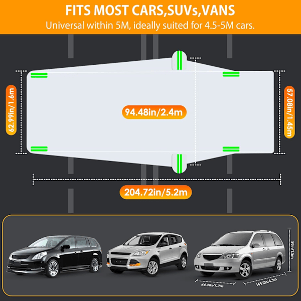 Bilöverdrag - för SUV, täck Universal Protec