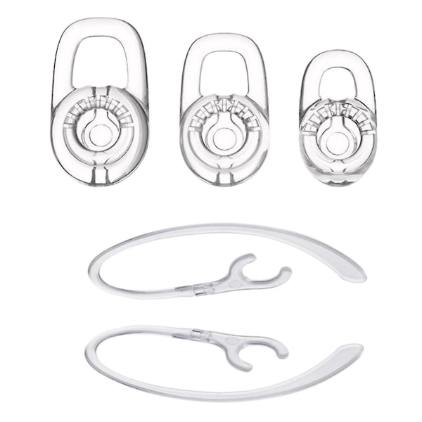 10x Silikone ørepropper med 360 graders roterende ørekrog til Plantronics M70