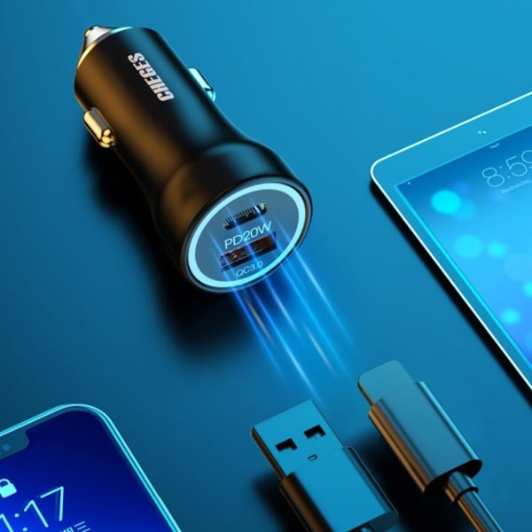 Universaali PD20W Type C QC3.0 USB-laturipistokeasema 12V 24V Nopea lataus autolle, veneelle, moottoripyörälle, kuorma-autolle, asuntoautolle, ATV:lle