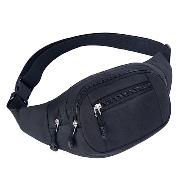 Mavetaske med flere rum Sort 1-pak Sort Sort