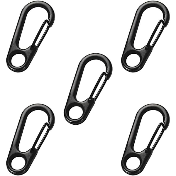 Mini Karbinhake, 5 Stycken Mini Karbinhake, Fjäder Karbinhake Nyckelring Lås, Mini Karbinhakar, för Camping, Vandring