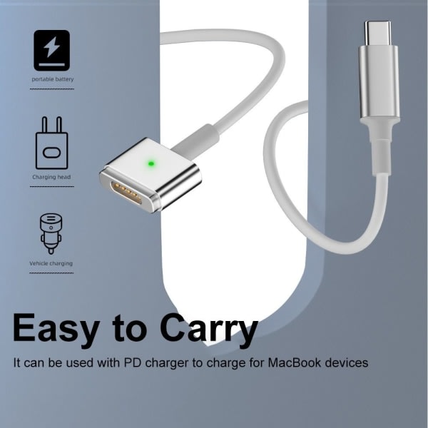 PD-latauskaapeli USB Type-C Magsafe 1 2:lle MAGSAFE 1:lle Magsafe 1:lle for Magsafe 1