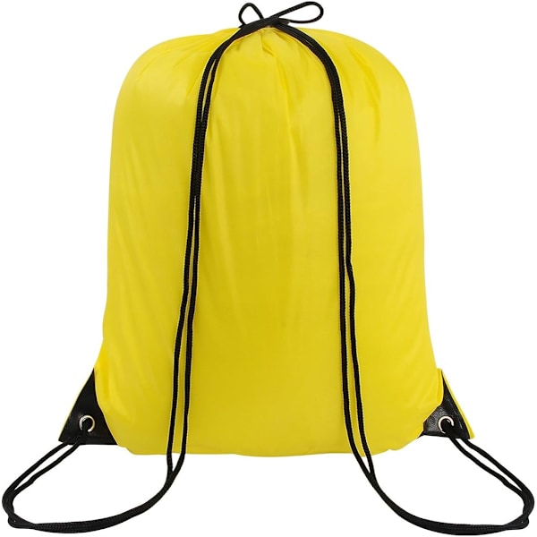 10 färger dragsko ryggsäck väskor säck pack snöre tote sport förvaring polyester väska för gym resor