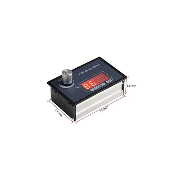Justerbar PWM DC motorhastighetskontroller 6-60V 30A med dreieknapp