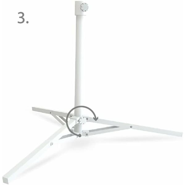 3-bent Fällbart Parasollstativ - 79 x 69 x 57 cm