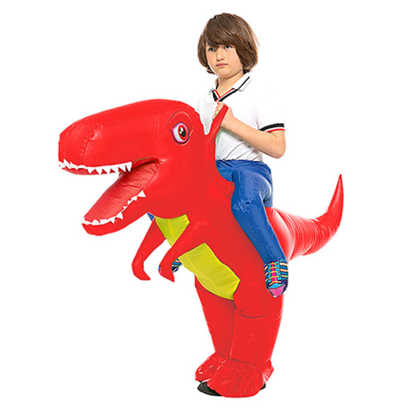 Halloween-juhlan dinosaurusten asu hauska nukke ilmapuku joululavaesitys festivaali Pukeutuminen cosplay big red Adult (160-190CM)