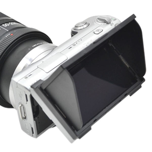 LCD-huv, solskydd, skärmskydd, solskydd, Nex-3 Nex-5 Nex-c3 kamera, utomhustillbehör