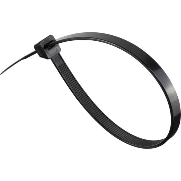 Kraftige nylon kabelbindere sort pakke med 100 stk.