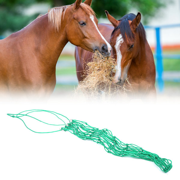 Mellem stærk holdbar nylon Langsom foder foder netpose med sølvgalvaniseret svejsejern Ring grøn