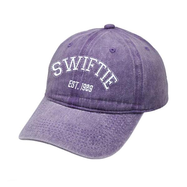 Taylor Swift kasket 1989 broderet retro bomuldshat Unisex fra fans Purple