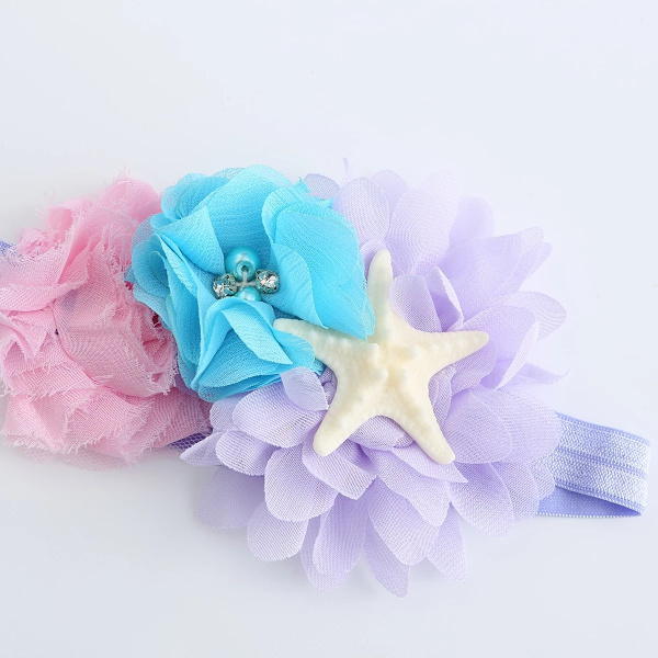 Flickans Lilla Sjöjungfrun Ariel Prinsessklänning Cosplay Kostym Barnfestföreställning Kläder PTD001I one size