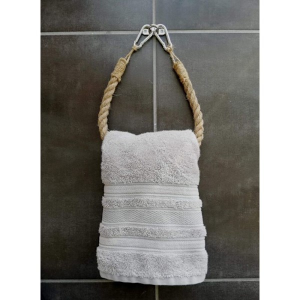 Gammeldags Toiletpapirholder - Håndklædeholder - Reb - Industriel Stil - FREMSTILLET I FRANKRIG
