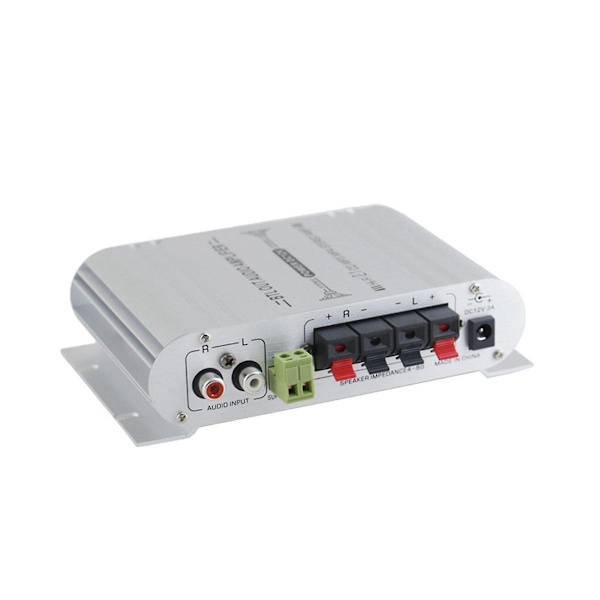 Bilstereo forstærker højttaler Hifi Power 2.1 kanal hjemme subwoofer lyd output 12v lydsystem