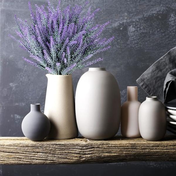 12 knippen falska blommor konstgjord lavendel faux