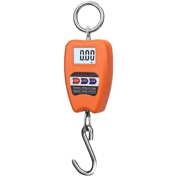 Industriell Digital Krokvåg, 200 kg Kapacitet, med Dynamometerfjäder