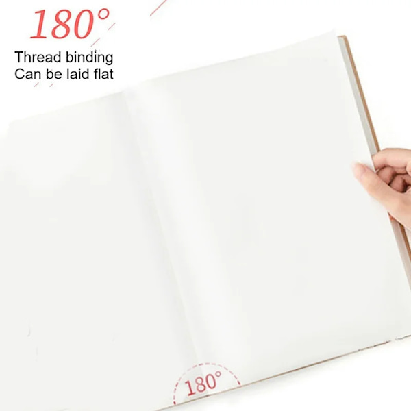 A4 A6-muistikirja Paksuinen Suuri muistikirja Pehmeä nahka Ultratihe vaakaviiva/tyhjä päiväkirjamuistio 416 sivua/200 sivua A4 400 A4 400pages Blank pages