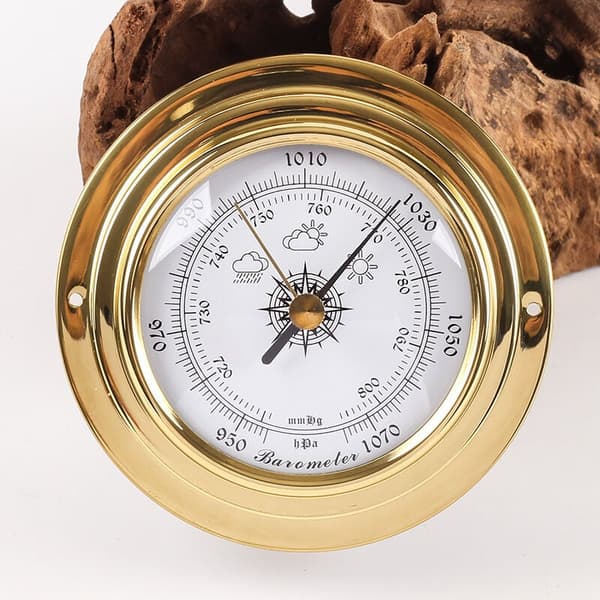 Analog vejrstation - Barometer, termometer, hygrometer 4 stk