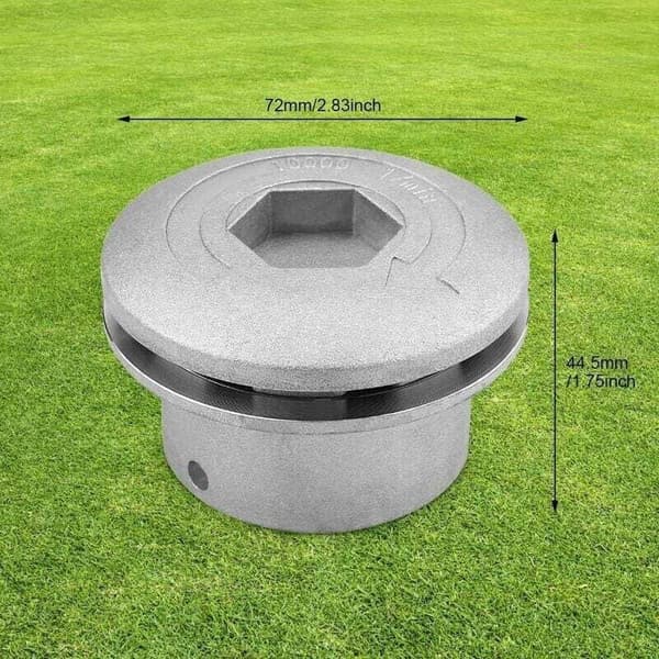 Universelt børstehode med 4 liner, aluminiumstrimmerhode 72 x 44,5 mm for gressklipperutstyr