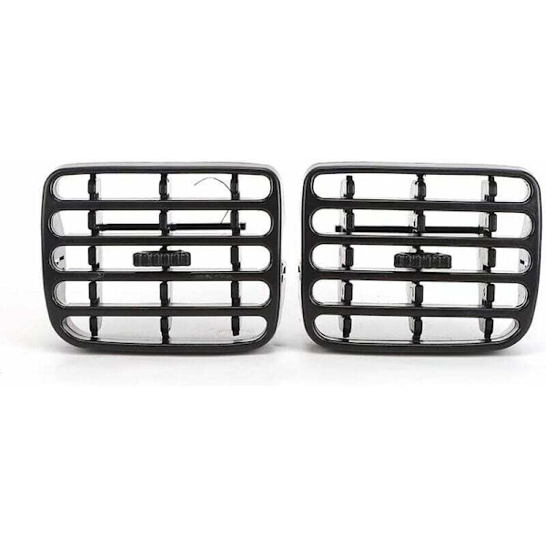 Ventilationsgitre til Renault Clio MK2 1998-2006 instrumentbræt, 2-pak, grå