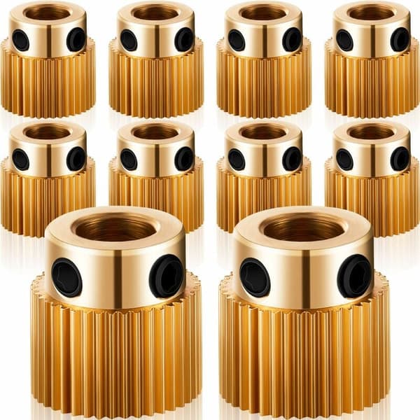 Ekstruderhjul i messing 40 tænder CR-10 Ender 3 3D printerdele (10)