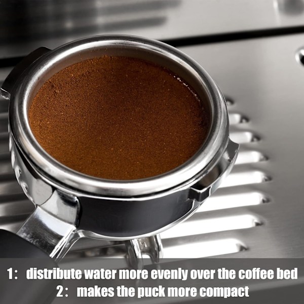53,3 mm Espresso Puck -skärm Espresso -suodatin Ruostumaton teräs Kahvi Pu