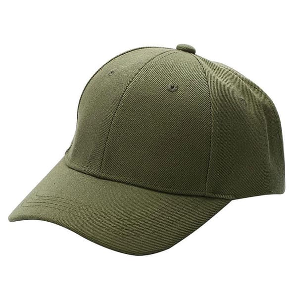 Ensfarget caps - Ulike farger Olive Olive