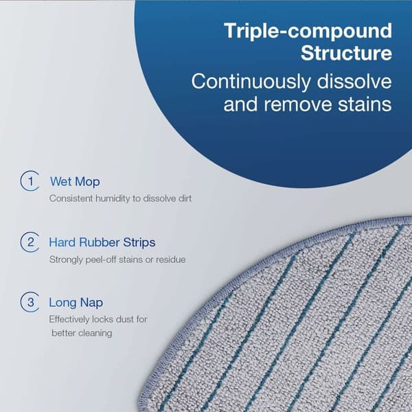 Vaskbare moppepuder til ECOVACS DEEBOT OZMO T10/T10 PLUS (3 stk.)