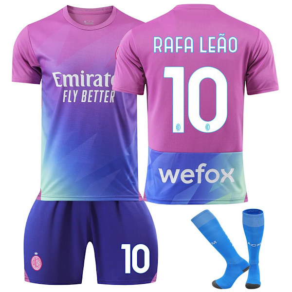 2023/24 Milan vieraskenttäpelipaita #10 Fan-paita/shortsit sukat Set M