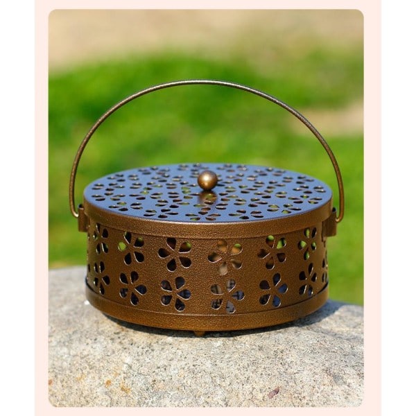 Myggespiralholder, Anti Myggespiralboks, Røgelse Spiralholder, Myggespiralholder Bronze
