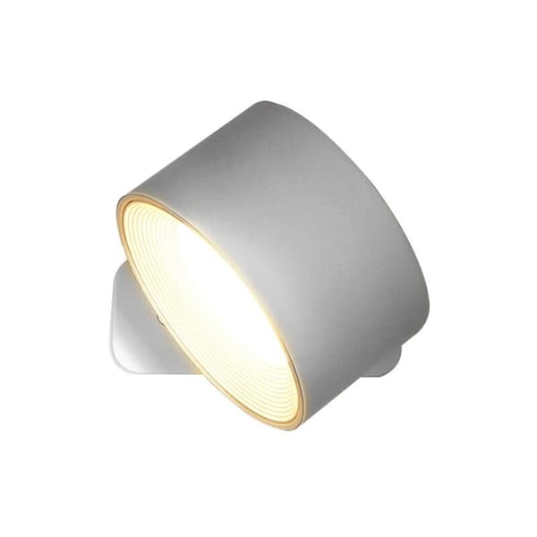 LED-lamppu, USB-lataustelineellä, 2000 mAh, 3 valaistustilaa, valkoinen