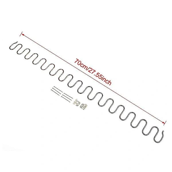 Udskiftningsfjeder til sofa med clips, fjederstål til møbelreparation af sofasædestøtte 70 cm 70cm
