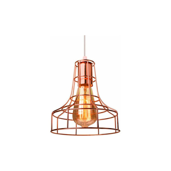 Cham Pendellampor Metallbur Lampskärm Taklampa med justerbar kabeldekoration för restaurang Sovrum Vardagsrum Kök