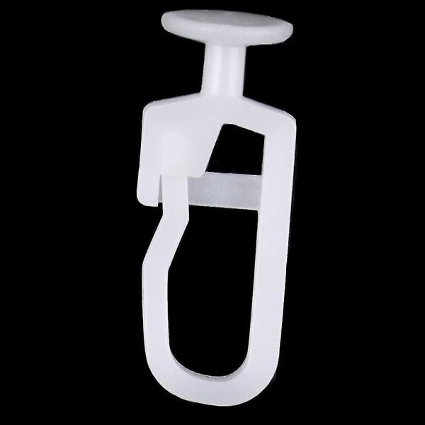 200-pak gardinglidere med 8,3 mm hoved foldbare glider gardinskinne spor glider kroge til Curtai Y