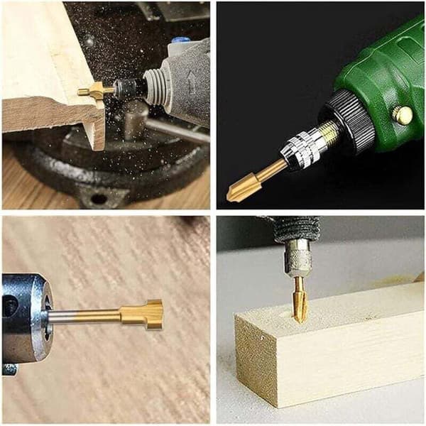 Fræsersæt - 10-delt fræsersæt - Mini fræsersæt - 1/8\" (3 mm) - Træbearbejdning
