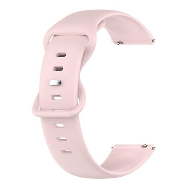 For Garmin Forerunner 245 Music 20mm solid color watch QWU Pink