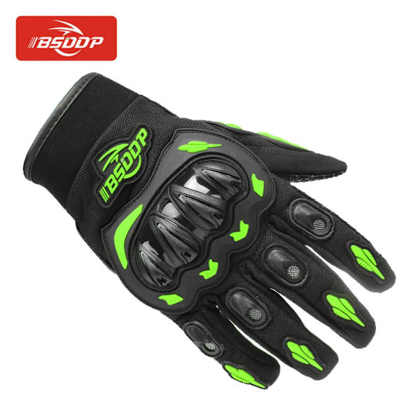 Cykelhandskar Andas Full Finger Racing Handskar Utomhussport Skydd Ridning Cross Dirt Motorcykel Handskar Guantes Moto Grå Gray M