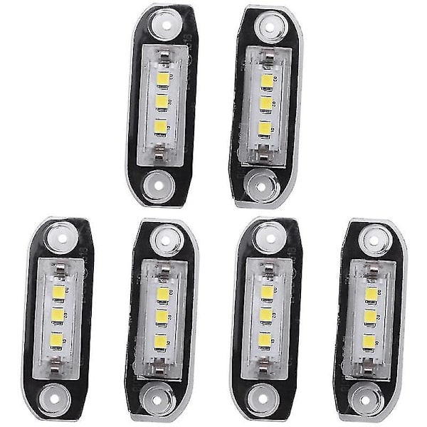 6 kpl led-kilven valoa S80 Xc90 S40 V60 Xc60 S60 C70 V50 Xc70 Musta Black