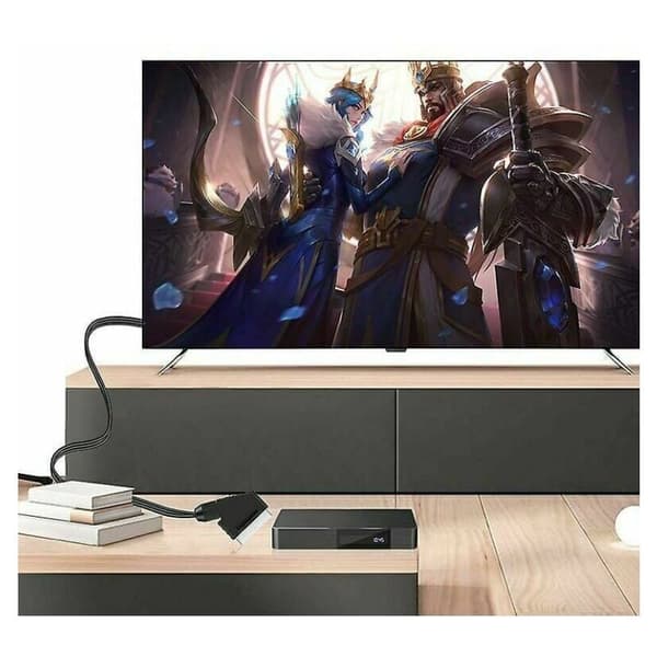 HDMI till Scart-omvandlare med ljudvideoadapter för HDTV, DVD, dekoder, PS3 - Kompatibel med PAL/NTSC - Starlight RW
