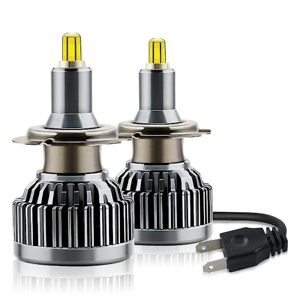 H7 LED -ajovalopolttimot 10-32V Päivitetyt 360 asteen H7 LED -polttimot 60W Valkoinen Erittäin kirkas 18000LM
