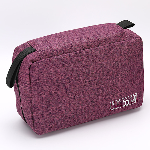 Miesten roikkuva kylpyhuonepussi - Koukun kanssa Purple