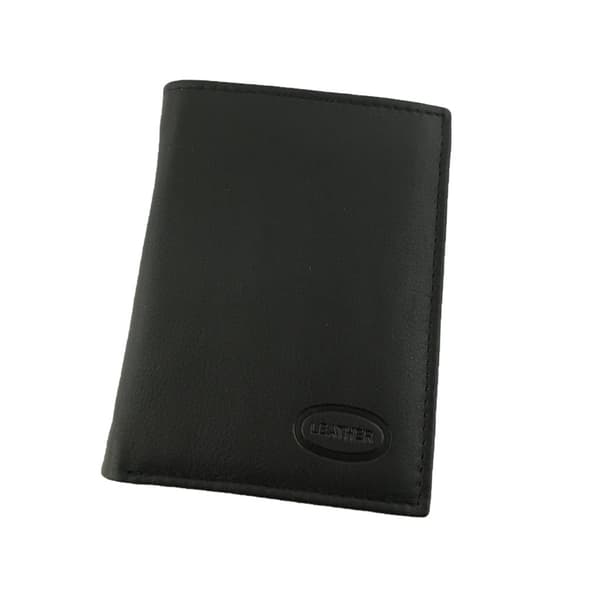 Lille læderpung, RFID Sort Black one size