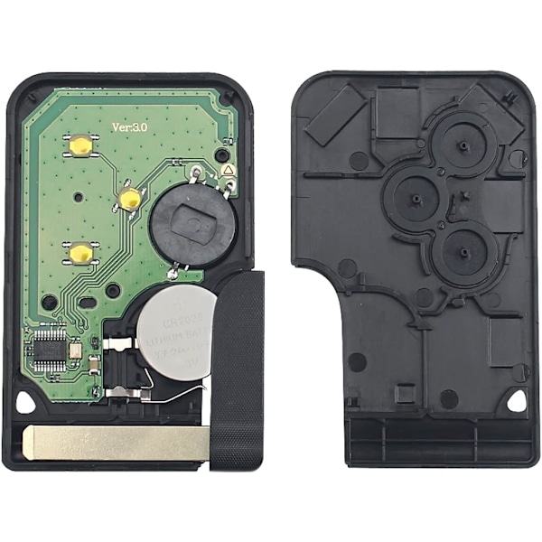 Knappfjärrkontrollfodral för Re-Nault Clio 3 Megane 2 Scenic 2 med 433MHz PCF7947-chip