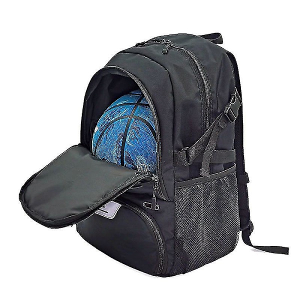 Basketball Ryggsekk Stor sportsbag med separat ballholder og skofag, best for basketball, fotball, vol